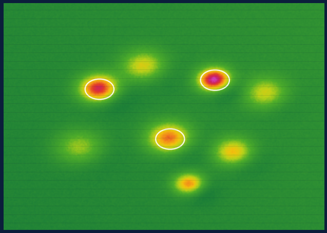 Subsurface anomaly heatmap
